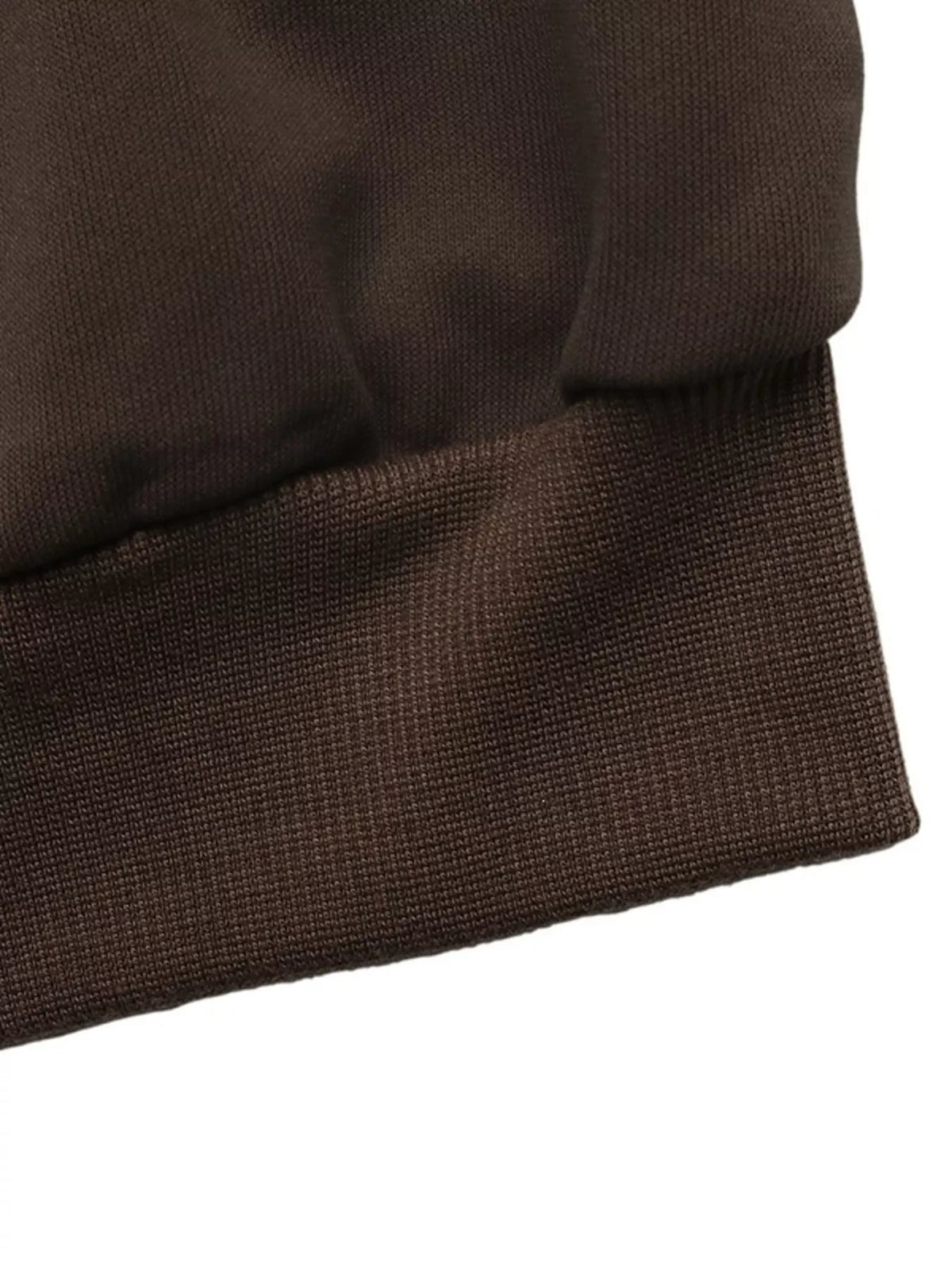 Cream polo collar dropped shoulder sweatshirt from Trendsi, featuring relaxed fit and casual style with soft fabric.