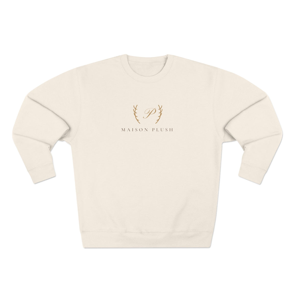 Maison Plush Monogram Crewneck Sweatshirt | Women's Cute Luxury Sweatshirt