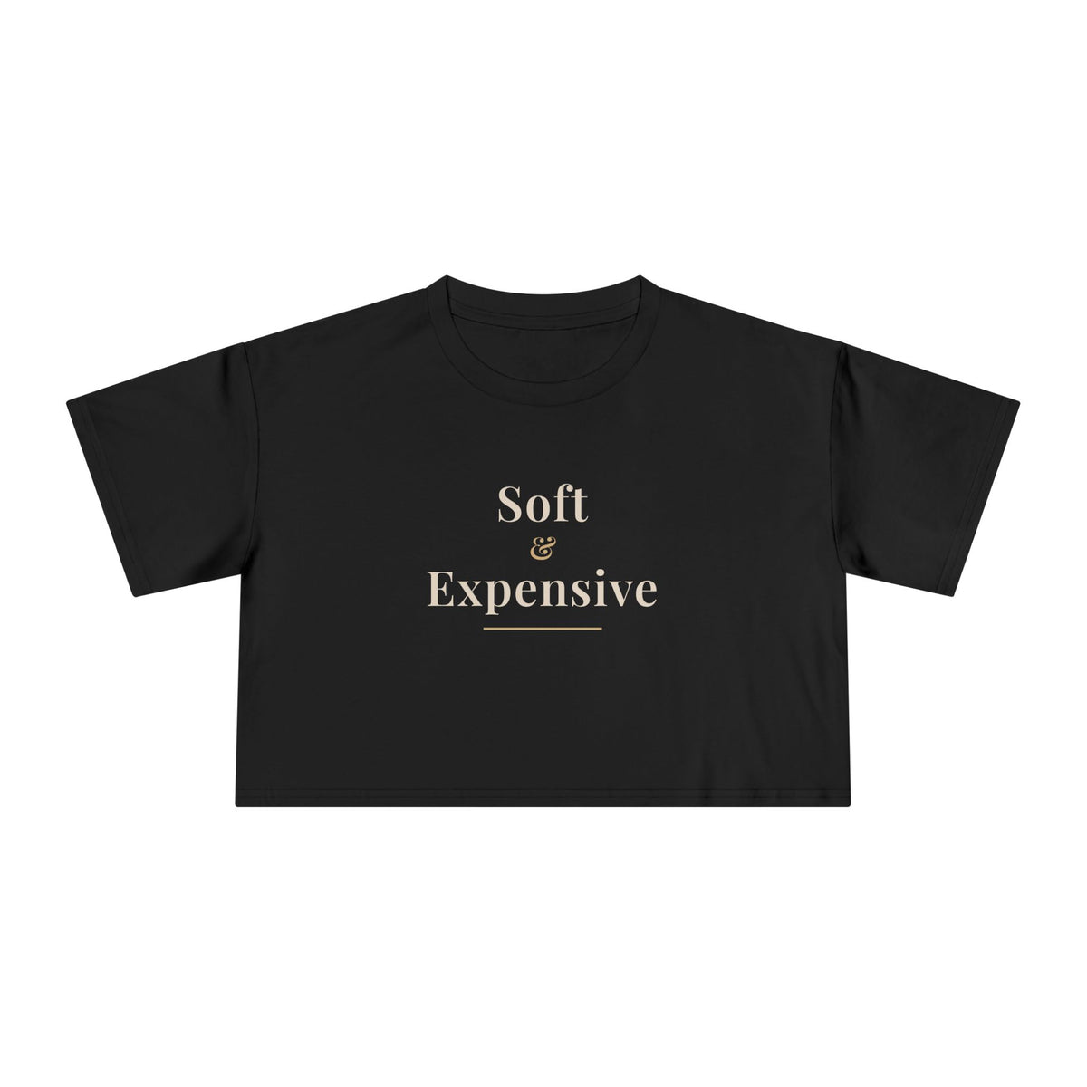 Soft & Expensive Crop Tee | Women's Quiet Luxury Cropped T-Shirt