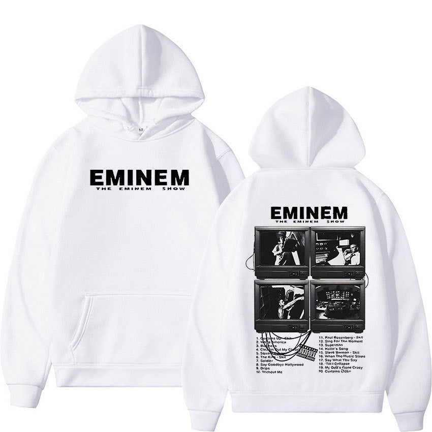 Eprolo Eminem World Tour hoodie, unisex fashion sweatshirt featuring bold tour graphics and comfortable fit.
