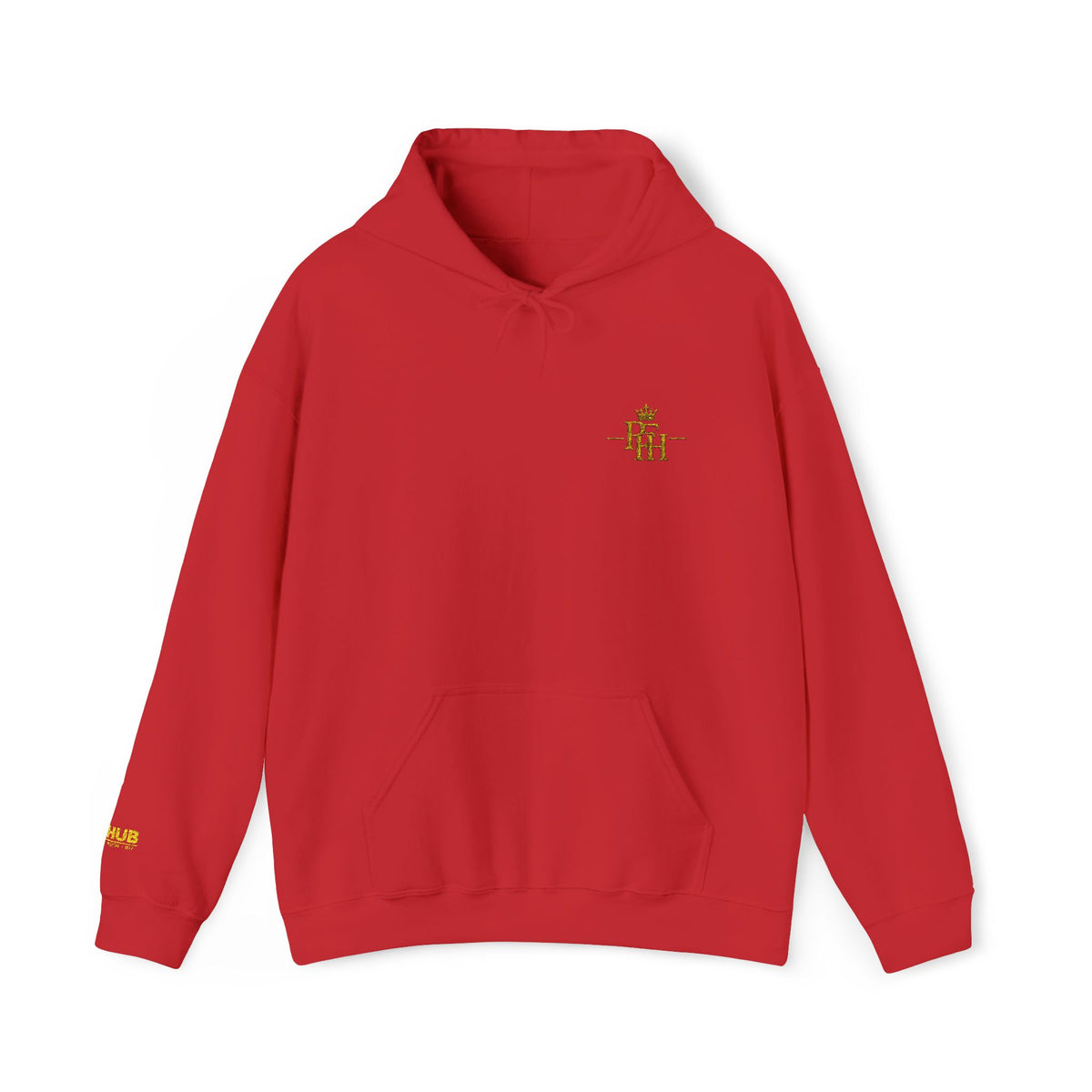 PFH Crown Embroidered Hoodie – Black & Gold
