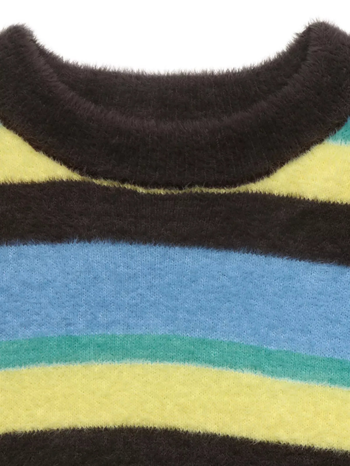 Striped dropped shoulder sweater by Trendsi featuring a relaxed fit and bold stripe pattern on soft knit fabric.