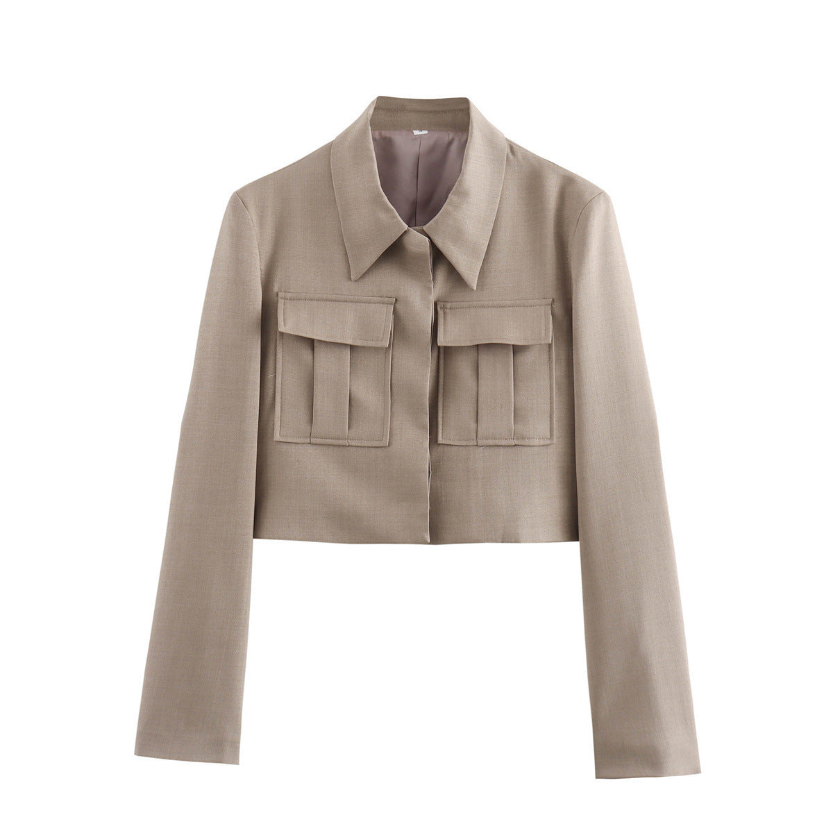 Eprolo women's fashion short jacket suit with matching long pants, stylish and modern women's pant suit outfit.