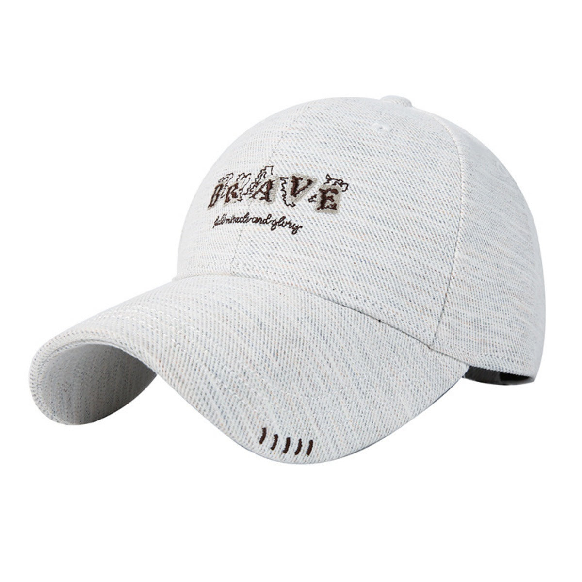 Embroidered cotton baseball cap by Plush Fashion Hub, adjustable casual hat in classic style with embroidered detail and curved brim.