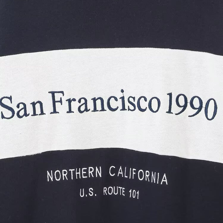 Eprolo embroidered hoodie with simple text design, featuring a comfortable fit and casual style in soft fabric.