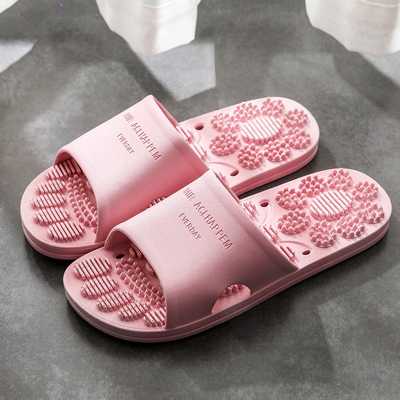 Plush Fashion Hub CloudWalk indoor massage slippers with cushioned soles and soft fabric for comfortable home wear
