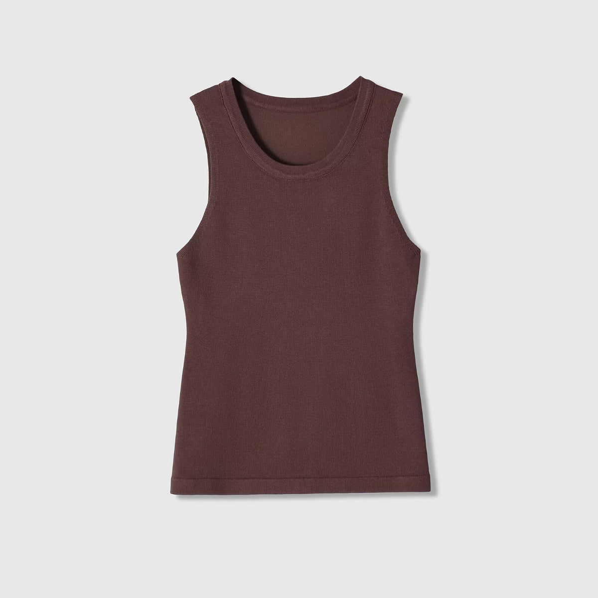 Eprolo round neck casual ribbed sleeveless vest, sleeveless top with ribbed fabric and round neckline, casual style.