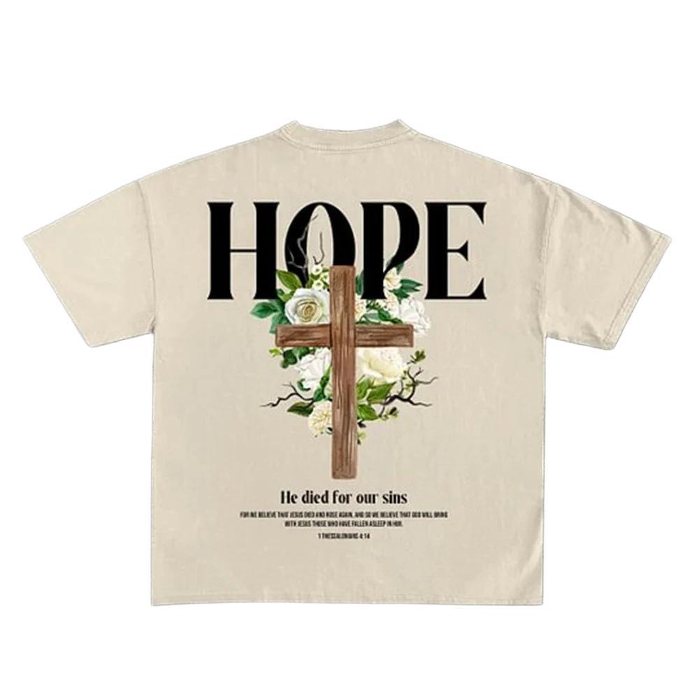 Oversized eprolo T-shirt with fashion letter pattern, white fabric, relaxed fit, and casual style for everyday wear.