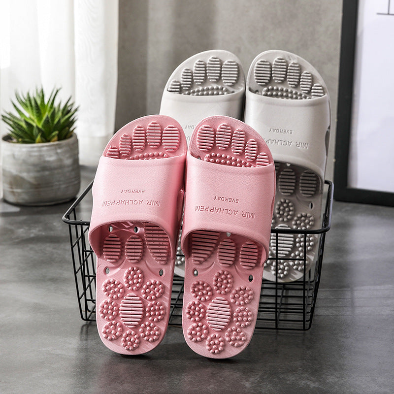 Plush Fashion Hub CloudWalk indoor massage slippers with soft cushioning and textured soles for comfort and relaxation.