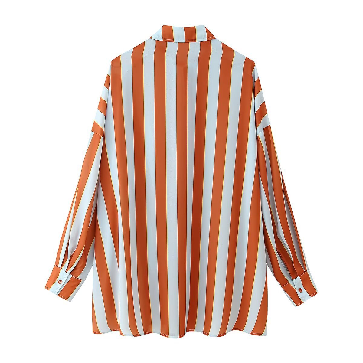 Women's casual striped loose shirt from eprolo, featuring a relaxed fit and stylish design, shown in the product image.