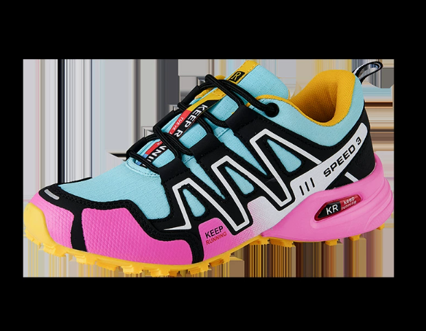 Plush Fashion Hub outdoor breathable hiking and trail running sneakers for men and women, large sizes, rugged design, and supportive fit.