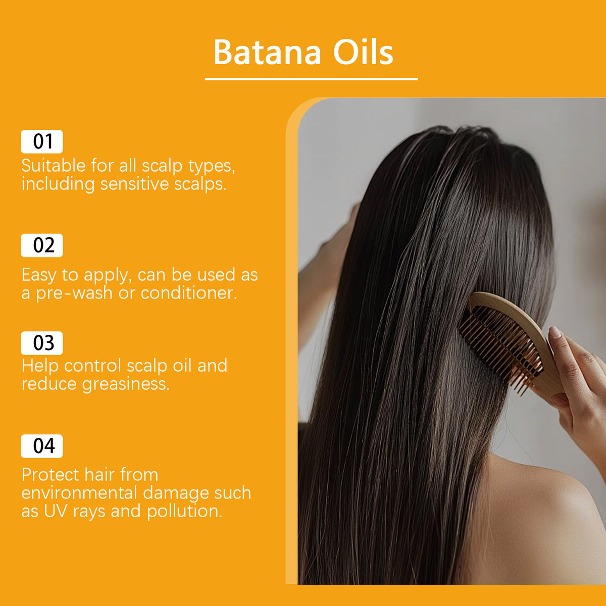 eprolo Pumpkin Seed Hair Care Essential Oil bottle, bright and nourishing formula for strengthening and improving hair health.