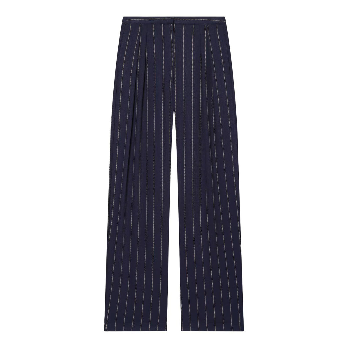Linen striped suit set by Plush Fashion Hub featuring a tailored jacket and matching pants for a stylish look.