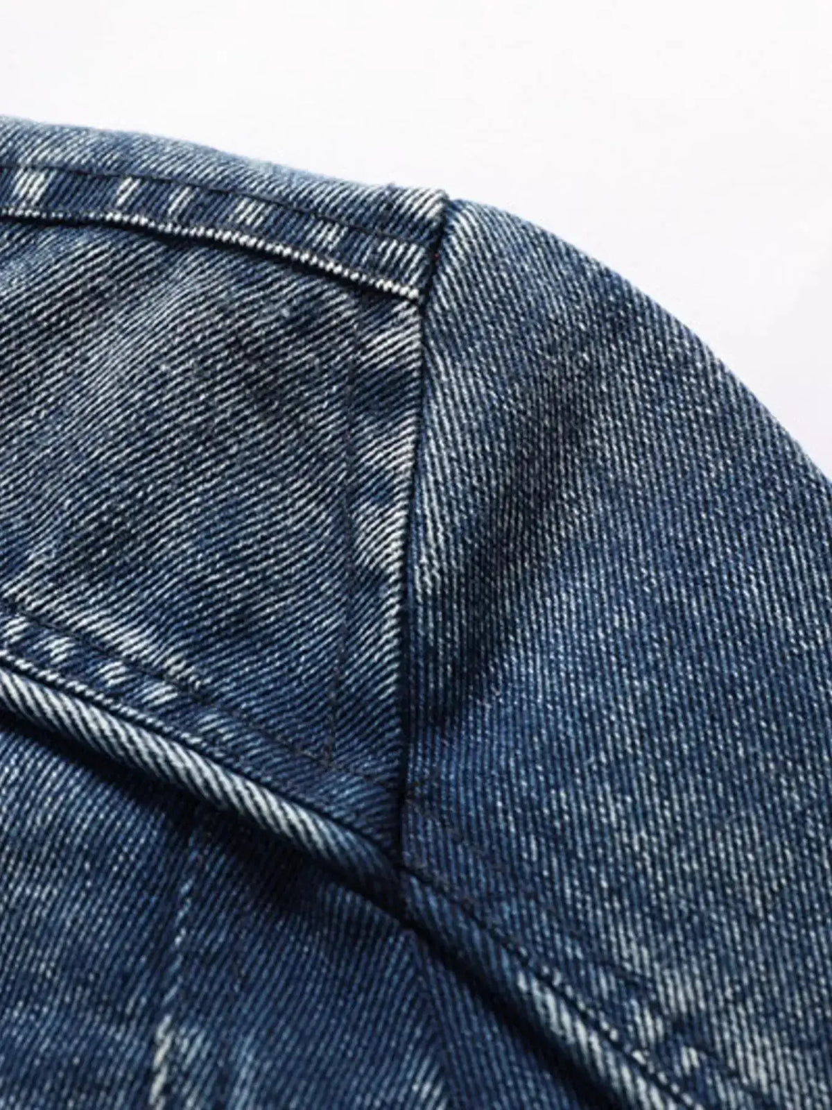 Men's plus size zip-up hooded denim jacket by Plush Fashion Hub, casual stretch outerwear with a classic denim look.
