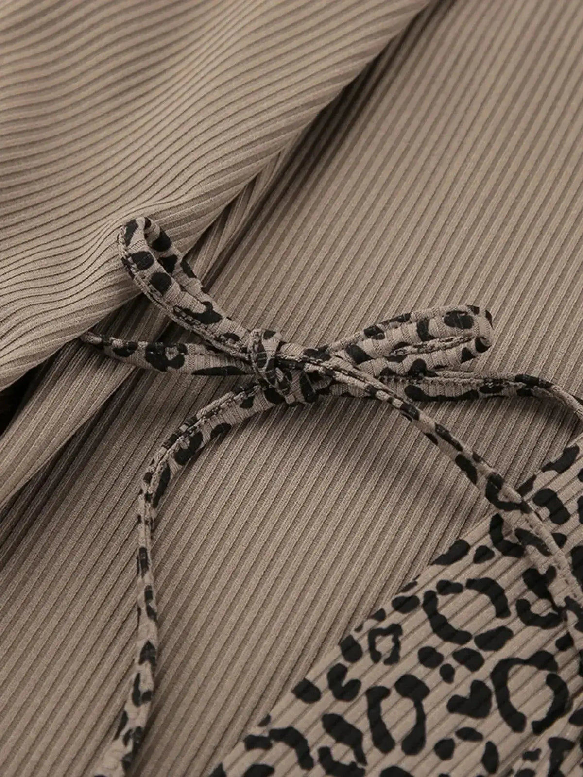 Women's 3-piece leopard print pajama lounge set with cami, shorts, and cardigan by Plush Fashion Hub, perfect for cozy relaxation.