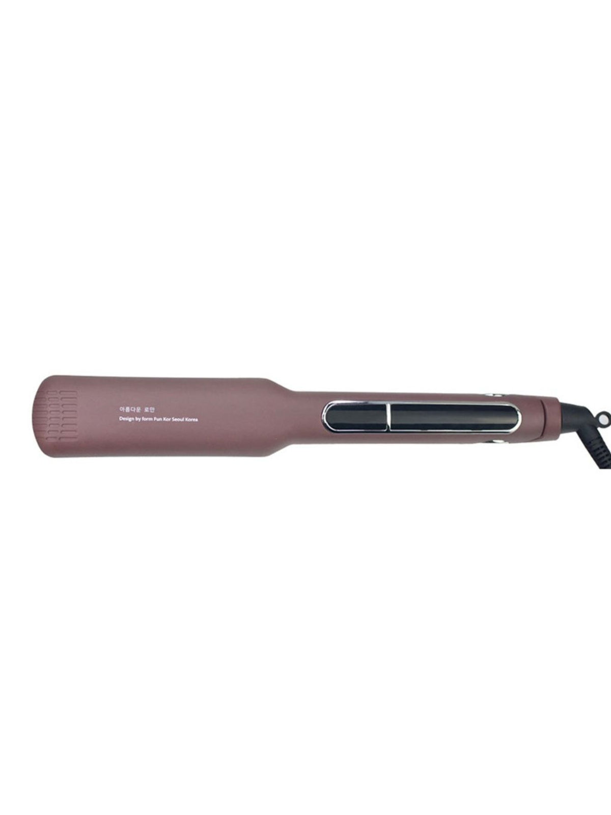 Plush Fashion Hub professional 2-in-1 hair straightener and curling iron with sleek design for versatile styling.