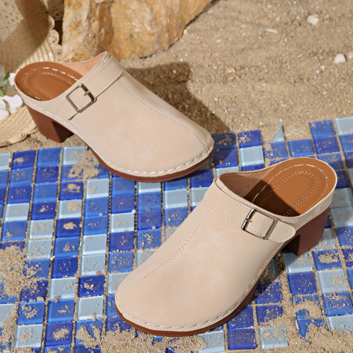 Women’s round toe platform slip-on comfort shoes by Plush Fashion Hub, lightweight daily footwear with a stylish design.