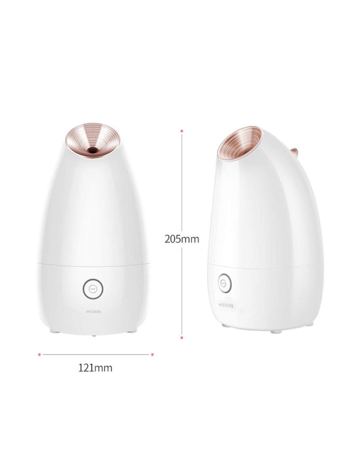 Professional automatic facial steamer for deep pore cleansing, plush beauty health device with steam outlet and control panel.