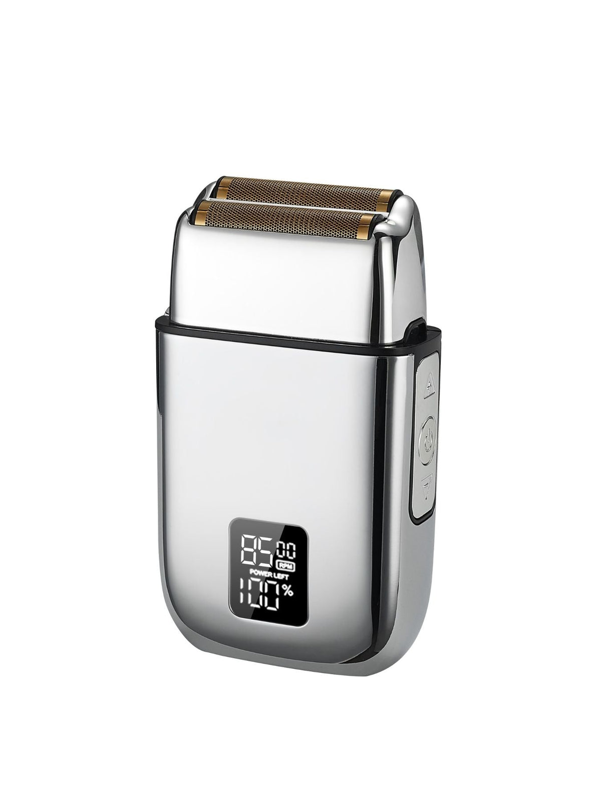Plush Fashion Hub professional rechargeable electric foil shaver with digital display, designed for smooth skin grooming.
