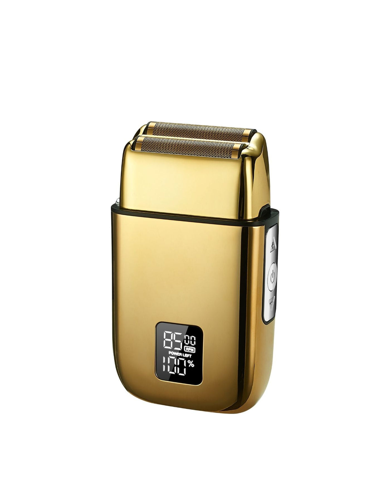 Plush Fashion Hub rechargeable electric foil shaver with digital display for precise grooming and smooth shaving.