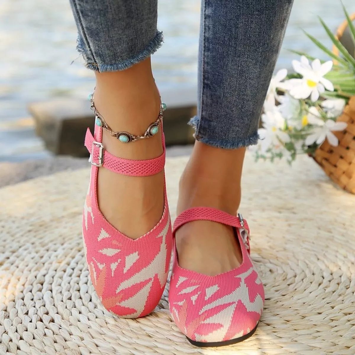 Women's breathable mesh slip-on walking sneakers by Plush Fashion Hub with round toes and lightweight casual design.