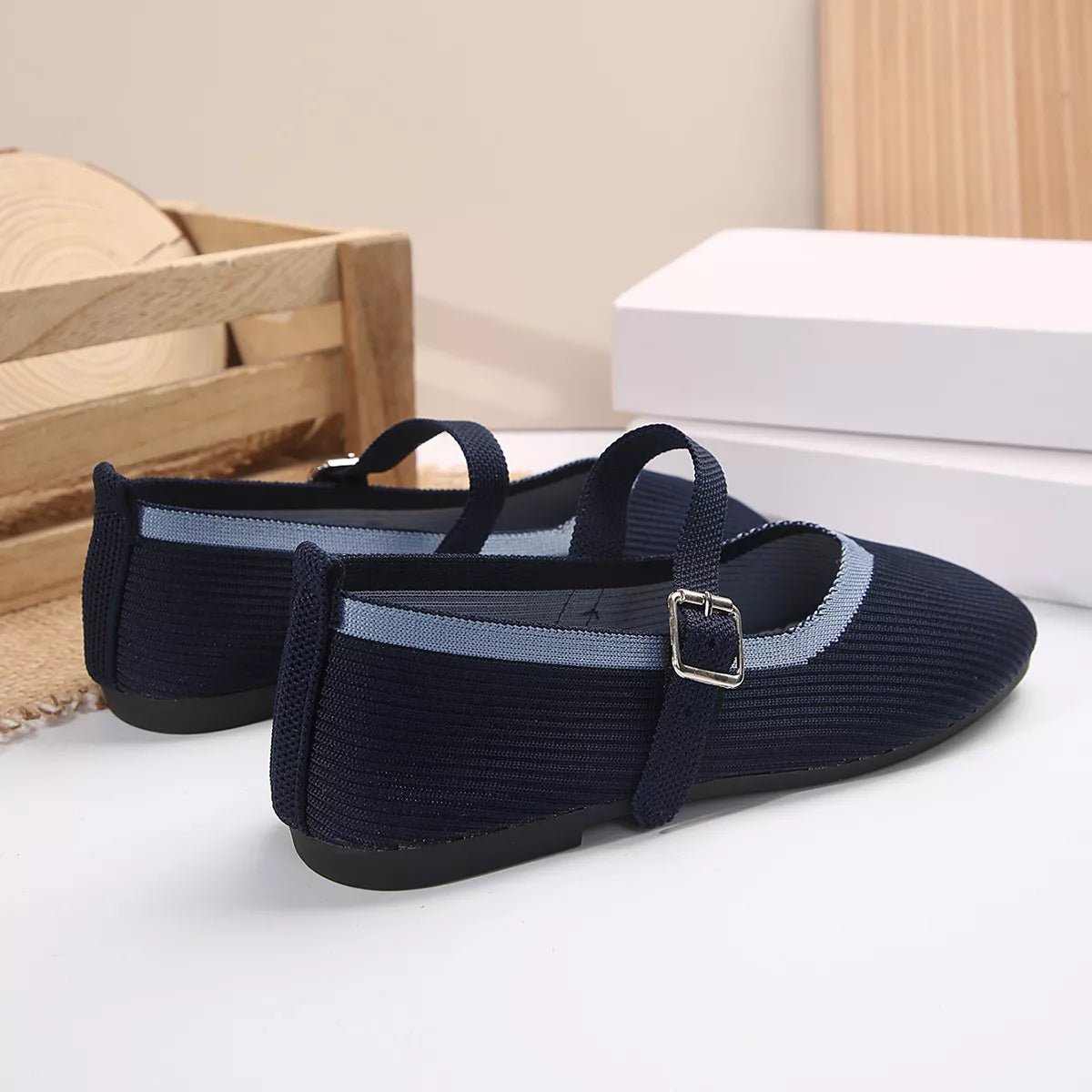 Women's breathable mesh slip-on walking sneakers by Plush Fashion Hub, featuring round toe design and lightweight casual style.