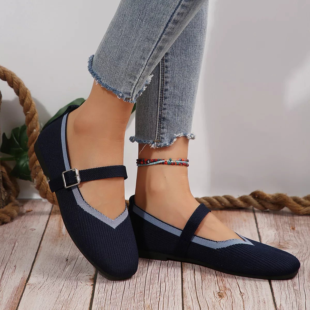 Women's breathable mesh slip-on walking sneakers by Plush Fashion Hub with round toe design and lightweight casual style.